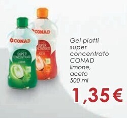 Spazio Conad Conad gel piatti super concentrato offerta