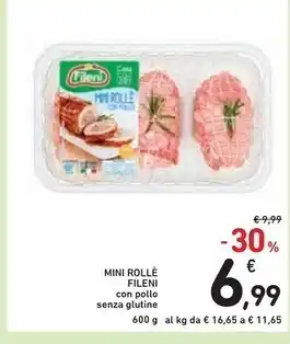 Spazio Conad Fileni mini rolle offerta