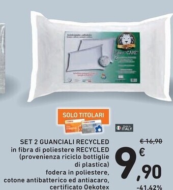 Spazio Conad Set 2 guanciali recycled offerta
