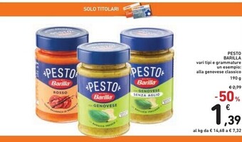 Spazio Conad Barilla pesto offerta