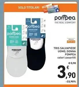 Spazio Conad Pompea tris salvapiede uomo offerta