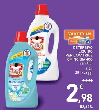Spazio Conad Omino bianco detersivo liquido per lavatrice offerta