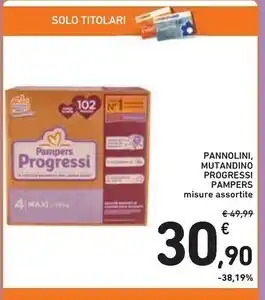 Spazio Conad Pampers pannolini, mutandino offerta