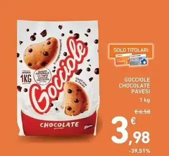 Spazio Conad Pavesi gocciole chocolate offerta