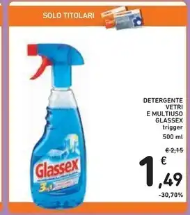 Spazio Conad Glassex detergente vetri e multiuso offerta