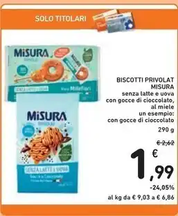 Spazio Conad Misura biscotti privolat offerta