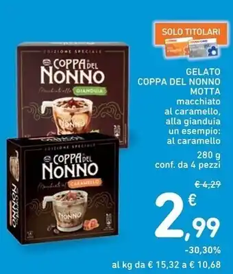 Spazio Conad Motta gelatto coppa del nonno offerta