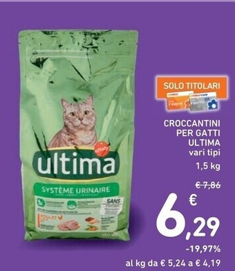 Spazio Conad Ultima croccantini per gatti offerta