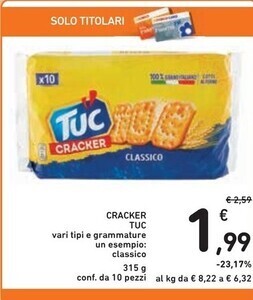 Spazio Conad Tuc cracker offerta