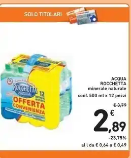 Spazio Conad Rocchetta acqua offerta