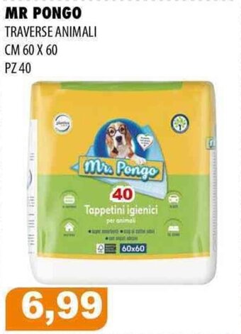 MR PONGO TRAVERSE ANIMALI CM 60 X 60 PZ 40