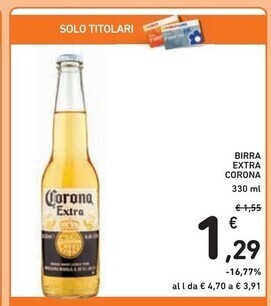 Spazio Conad Corona extra birra offerta