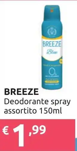 Ipersoap BREEZE Deodorante spray assortito 150ml offerta