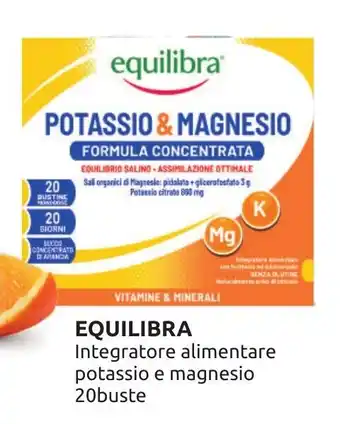 Ipersoap EQUILIBRA Integratore alimentare potassio e magnesio 20buste offerta