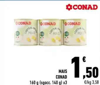 Conad MAIS CONAD 160 g (sgocc. 140 g) x3 offerta