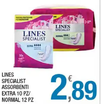 Splendidi e Splendenti Lines Specialist Assorbenti Extra 10pz/Normal 12pz offerta