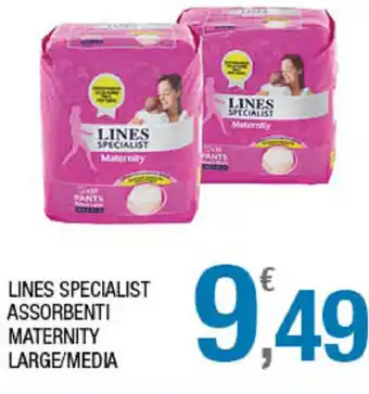 Splendidi e Splendenti Lines Specialist Assorbenti Maternity Large/Media offerta
