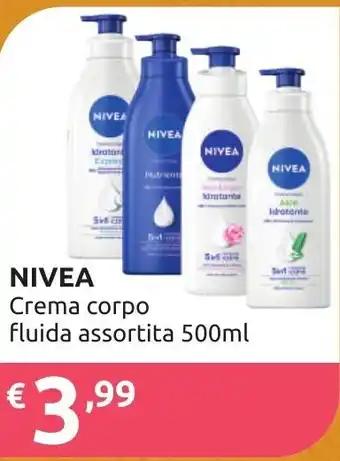 Ipersoap NIVEA Crema corpo fluida assortita 500ml offerta