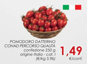 Conad POMODORO DATTERINO CONAD PERCORSO QUALITÀ 250 g offerta