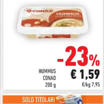 Conad HUMMUS CONAD 200 g offerta