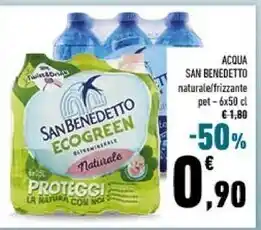 Conad San benedetto acqua naturale offerta