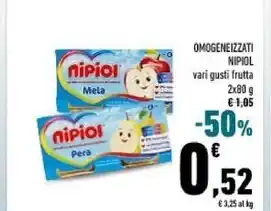Conad Nipiol omogeneizzati frutta offerta
