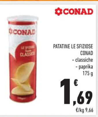 Conad PATATINE LE SFIZIOSE CONAD 175 g offerta