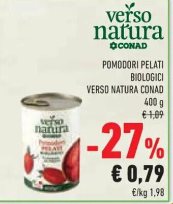 POMODORI PELATI BIOLOGICI VERSO NATURA CONAD 400 g