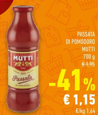 Conad PASSATA DI POMODORO MUTTI 700 g offerta