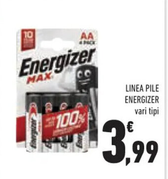 Conad LINEA PILE ENERGIZER vari tipi offerta