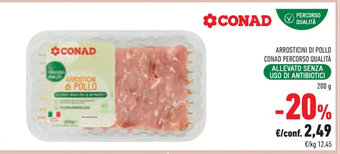 Conad ARROSTICINI DI POLLO CONAD PERCORSO QUALITÀ 200 g offerta