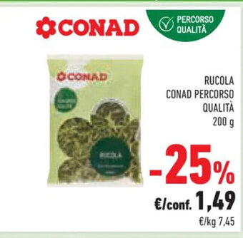 Conad RUCOLA CONAD PERCORSO QUALITÀ 200 g offerta