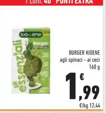Conad BURGER KIOENE agli spinaci - ai ceci 160 g offerta