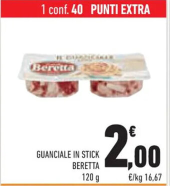 Conad GUANCIALE IN STICK BERETTA 120 g offerta