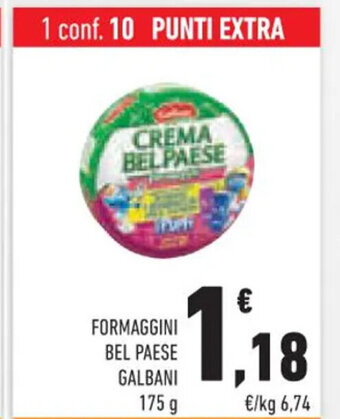 Conad FORMAGGINI BEL PAESE GALBANI 175 g offerta