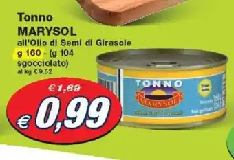 Prix Quality Tonno MARYSOL 160 g offerta
