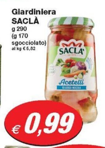 Prix Quality Giardiniera SACLÀ g 290 offerta