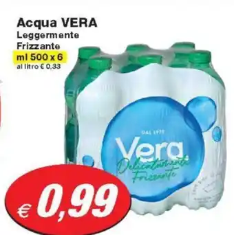 Prix Quality Acqua VERA Leggermente Frizzante ml 500 x 6 offerta