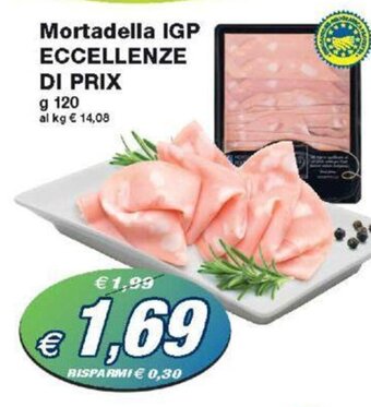 Prix Quality Mortadella IGP ECCELLENZE DI PRIX g 120 offerta