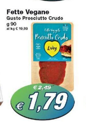 Prix Quality Fette Vegane Gusto Prosciutto Crudo g 90 offerta
