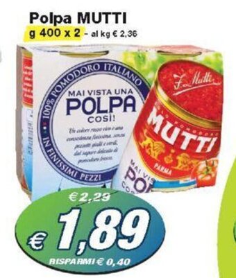 Polpa MUTTI g 400 x 2