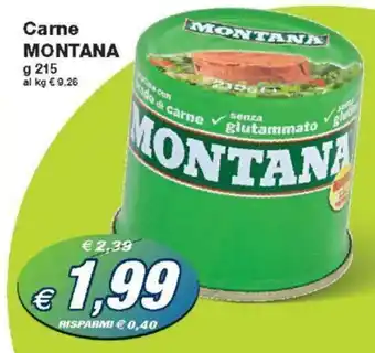 Prix Quality Carne MONTANA 215 g offerta