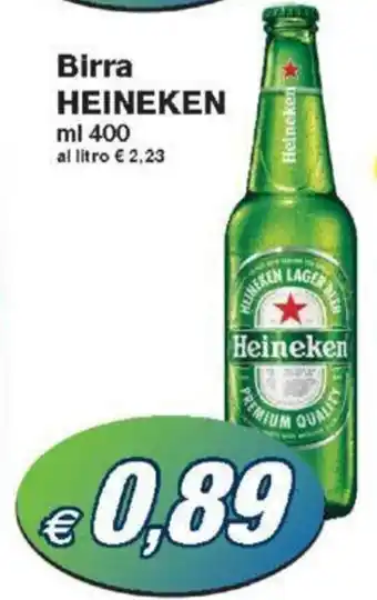 Prix Quality Birra HEINEKEN ml 400 offerta