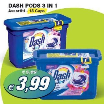 Prix Quality DASH PODS 3 IN 1 Assortiti - 15 Caps offerta