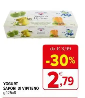Iperal YOGURT SAPORI DI VIPITENO g125x8 offerta