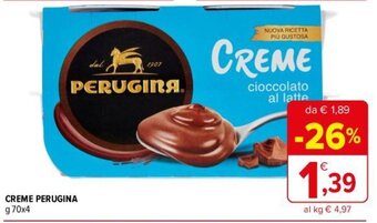 Iperal CREME PERUGINA g 70 x 4 offerta