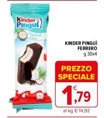 Iperal KINDER PINGUI FERRERO g 30x4 offerta