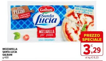 Iperal MOZZARELLA SANTA LUCIA GALBANI g 400 offerta