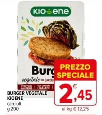 Iperal BURGER VEGETALE KIOENE carciofi g 200 offerta