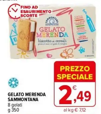Iperal GELATO MERENDA SAMMONTANA 8 gelati 350 g offerta